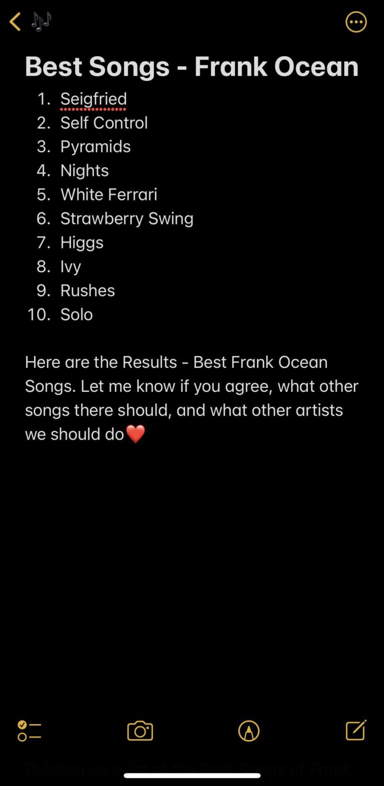 Best Frank Ocean Songs