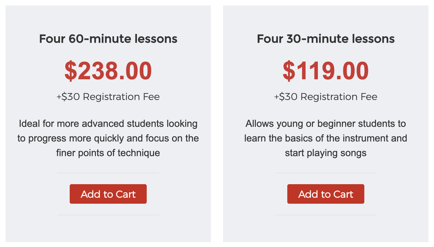 How Much are Guitar Lessons at Guitar Center