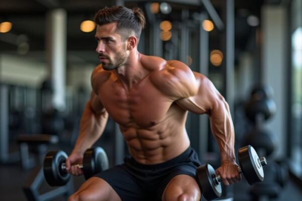 split stance single arm reverse grip low row