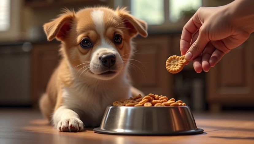 why is my dog not eating his food but will eat treats