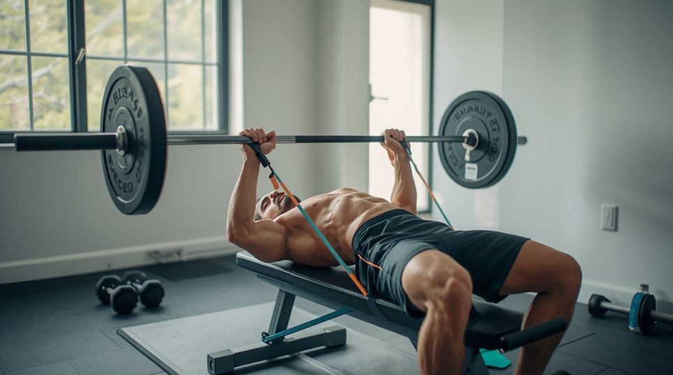 how to bench press with resistance bands